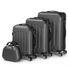 ALIGHTUP - Set de 4 Valise trolley portable 4 en 1 en ABS - 3 Valises + 1 Vanity - Gris