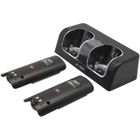 KONIX Chargeur Base Manettes Wii U + 2 Batteries