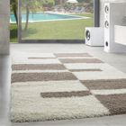 Tapis Shaggy Salon - CELINE - Beige - 240 x 340 cm - 100% Polypropylène - SIMPEX