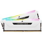 Mémoire RAM - CORSAIR - Vengeance RGB Pro SL DDR4 - 32GB 2x16GB DIMM - 3600 MHz - 1.35V - Blanc (CMH32GX4M2D3600C)