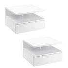 HOMCOM - table de chevet - Panneaux de particules classe E1 - 35x32x22.5cm - Blanc