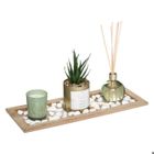 LE COMPTOIR DE LA BOUGIE Coffret Senteur - PARIS PRIX - Plume - Eucalyptus - Vert - MDF, Verre & Pierre