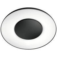 Spot de plafond LED Philips Lighting Hue White Amb. Buckram Spot 2 flg. schwarz 2x350lm inkl. Dimmschalter 871951433908
