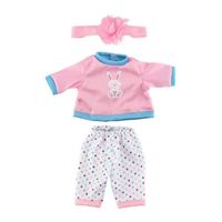 Vêtements de poupée Poupées Pajamas Tenues Combinaisons pour 17 pouces de poupées de poupées de poupées de poupée Jumelage Accessoir