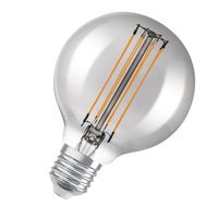 Ampoule LED Dimmable Osram, édition vintage, 42 Watts Remplacement, E27, G80, 1800 Kelvin, lumière confortable chaude, verre