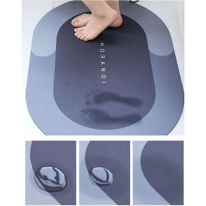 Tapis De Douche Antidérapant Et Anti-moisissure 80x120 Cm - PVC Doux, Massage Pieds, Séchage Rapide