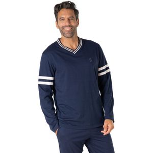 Eminence Pyjama Long Col T Homme Coton Bio - Ensemble Confortable T-shirt Et Short