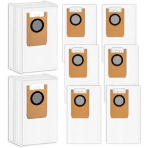 8 Pièces) Omni S1 Pro Sacs à Poussière de Remplacement Compatibles Avec l'aspirateur Robot à Station Auto-vide Eufy Omni S1 Pro - Electroménager