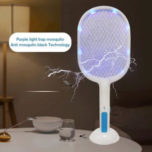 Peggybuy Tueur de moustiques électrique portable Tapette à mouches