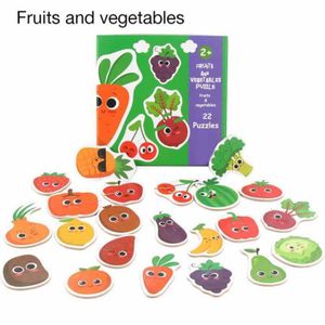 Puzzle Accessoires Jouets éducatifs en Bois pour Enfants de Fruits de mer  Animaux Légumes Jigsaw
