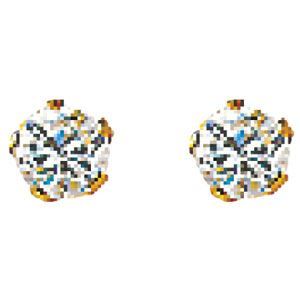 Boucles D'oreilles En Or 750/1000 (18 Carats) Avec Zirconium - Modèle à 6 Griffes, Diamètre 5mm