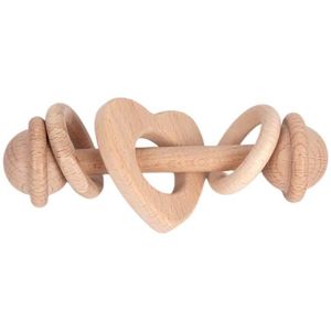 RROVE b/éb/é h/être en Bois hochet Dentition Montessori Jouets en Bois b/éb/é hochet Anneau de Dentition