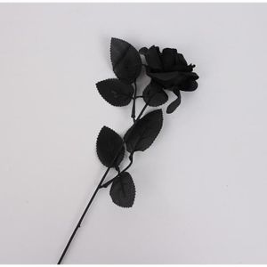 FLEUR ARTIFICIELLE le noir - Roses gothiques noires artificielles, fa