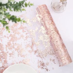 Rouleau Chemin De Table Organza Doré 15x900 Cm – Décoration Fête, Mariage, Anniversaire, Réutilisable - 2