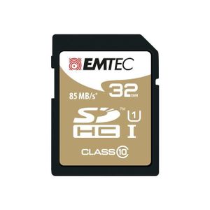 CARTE MÉMOIRE Carte mémoire SDHC EMTEC 32Go CL10 Gold+ UHS-I - V