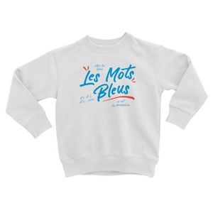 SWEAT-SHIRT DE FOOTBALL Sweatshirt Enfant Les Mots Bleus Sport Foot Ballon