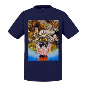T-SHIRT T-shirt Enfant Bleu Dragon Ball Sangoku Genkidama 