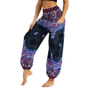 PANTALON DE SPORT Pantalon de Yoga Femme - Vintage - Imprimé Fleuri 