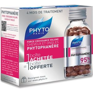 SHAMPOING Phyto Phytophanère Cheveux Ongles Lot de 2 x 120 c