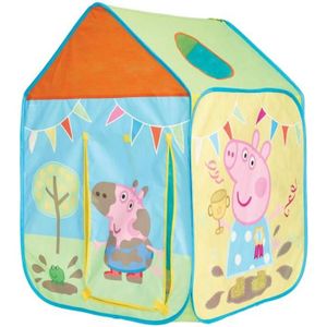 TENTE TUNNEL D'ACTIVITÉ Tente de jeu maisonnette pop-up - Peppa Pig - Rose - Enfant - L: 1.02 m x l: 72 cm x H: 72 cm