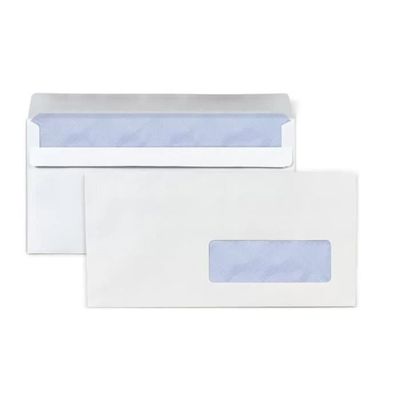 Enveloppe blanche en papier avec fenêtre - 11 x 22 cm - Cdiscount  Beaux-Arts et Loisirs créatifs