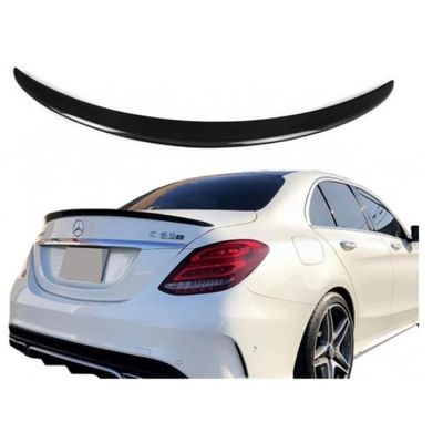 Aileron De Coffre Pour Mercedes Classe C W205 (2015-2025) - Becquet En Caoutchouc Souple, Noir Brillant