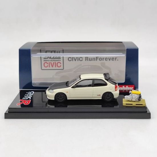Modèle Réduit Honda Civic Type R FN2 2007 Noir 1/64 - Miniature Collection PARA - Neuf En Boîte