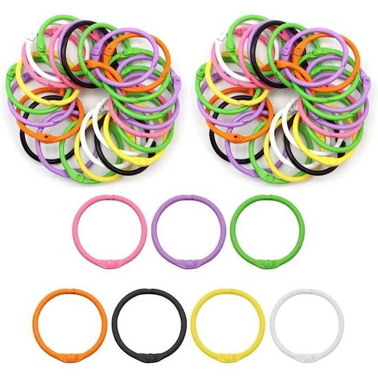 Anneaux De Livre, Anneaux De Reliure 2 Cm, 12 Pcs Anneaux Métalliques