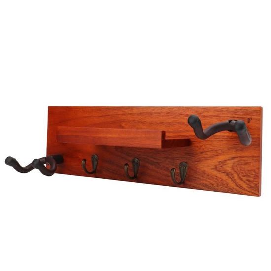 2 Supports Muraux Pour Guitare En Bois – Accroche Guitare En U Rembourrée, Réglable | Pour Guitare Acoustique, électrique, Basse