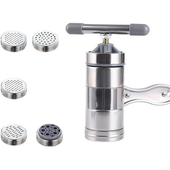 Machine à Pâtes Manuelle En Acier Inoxydable - Presse à Nouilles Portable à Manivelle Pour Faire Des Coquillettes, Gnocchi