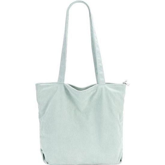 Sac À Main En Velours Côtelé Pour Femme - Grand Sac À Bandoulière - Sac