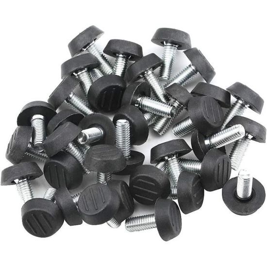 32 Pièces Pied De Meuble Reglable M6 Pieds De Nivellement Pour Chaise De Table Pieds De Meubles