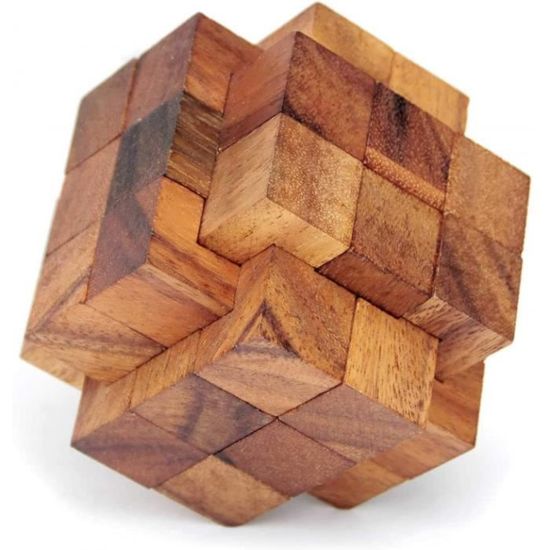 logica jeux art. mega pierre molaire - casse-tête en bois precieux 3d - difficulté 5-6 incroyable - collection leonardo da vinci