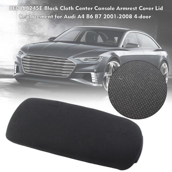 Couvercle D'Accoudoir Central Pour Audi A4 B6 B7 Quattro - Tissu Doux, Installation Facile, Améliore Le Confort Et Le Style - 8