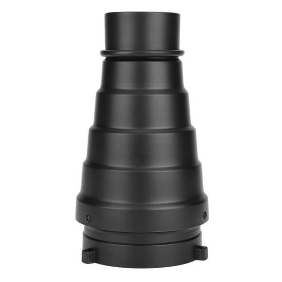 Pomya Alliage daluminium Snoot Conique Kit oot Tube de Faisceau de lumière de Grille en nid dabeille Snoot pour Filtre de Montage Bowens avec Couleur 5pcs pour Flash stroboscopique de Studio 