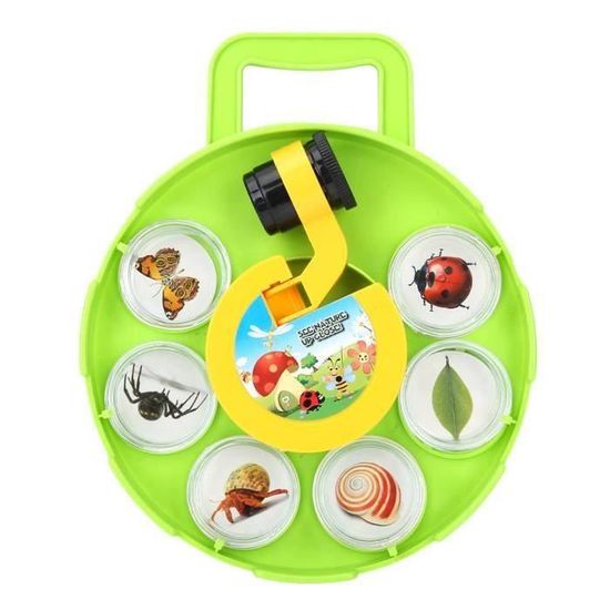 SOSINYA Boite A Insecte Pour Enfant, 4 Pièces Loupes Avec Pince à épiler En Plastique, Loupes à Insectes Kit Pour Enfants Outil D'Exploration De Nature Science (A