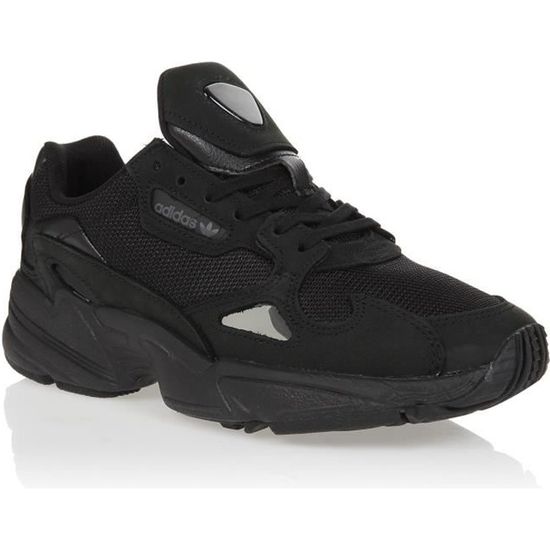 Baskets ADIDAS ORIGINALS FALCON Femme Noir/Gris - Dessus Synthétique - Lacets