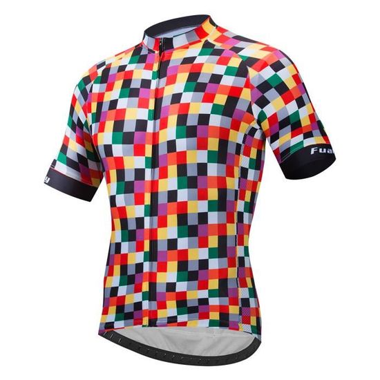 Maillot Cyclisme Homme été Manches Courtes Respirant Jersey Vélo Route