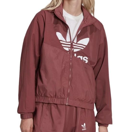 Veste de survêtement Bordeaux Femme Adidas Track Top