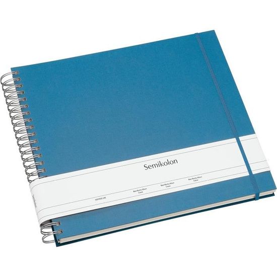 Album Photo Semikolon Jumbo 30x30 Cm Gris Lave - 100 Pages Crème Pour Photos 10x15 Cm