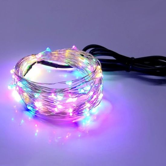 Guirlande lumineuse LED 12V, 10M, 20M, 30M ou 50M, fil de cuivre