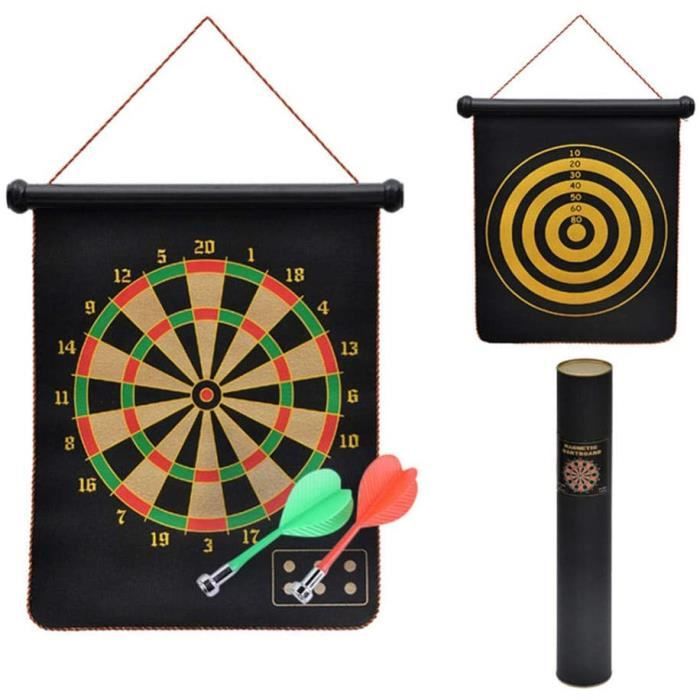 Jeu De Fl?�chettes Double Face - Jeu De Fl?�chettes Magn?�tique pour Enfants Et Adultes, avec Six 