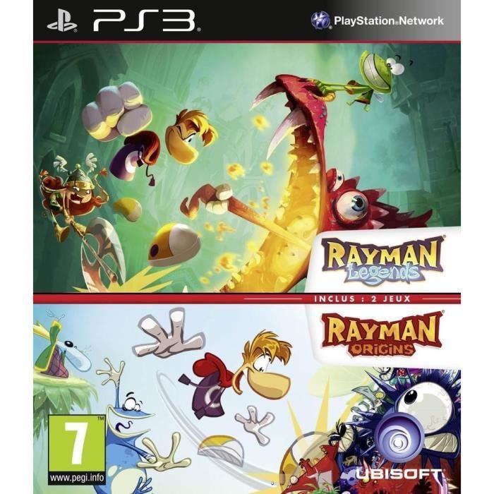 Compil Rayman Legends + Origins Jeu PS3