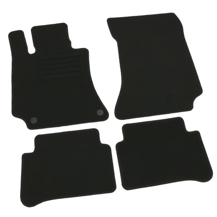 4 TAPIS DE SOL POUR MERCEDES CLASSE E W212 DE 03/2009 A 06/2015