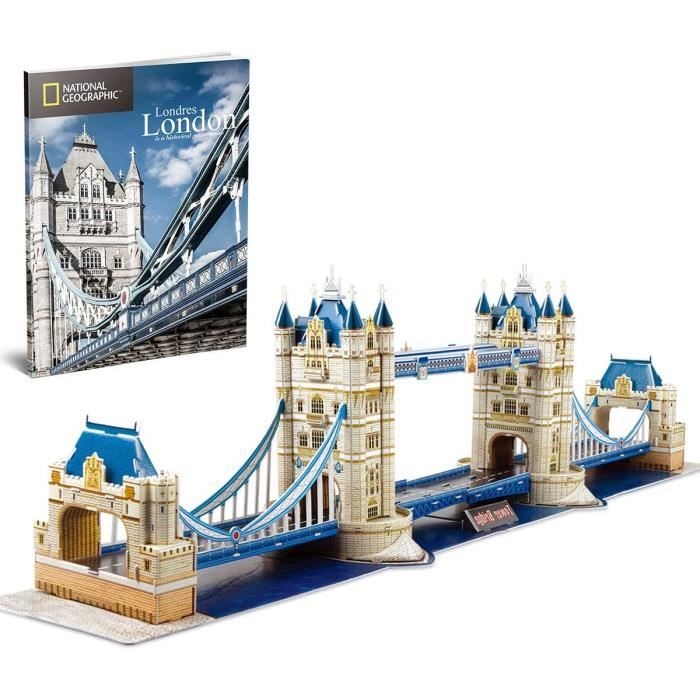 Kits de modélisme CubicFun Puzzle 3D UK Londres Architecture Modèle Modèle Landmark Kit Cadeau pour Enfants et Adultes, 142550