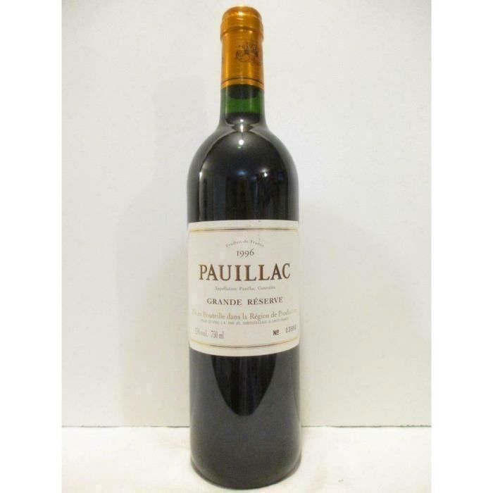 pauillac LD vins SA grande réserve rouge 1996 - bordeaux