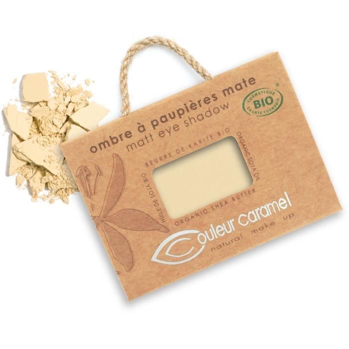 COULEUR CARAMEL Ombre à paupières Beige jaune mat BIO