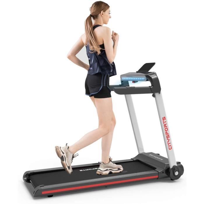 Tapis de Course électrique, Tapis Roulant, Tapis de Course Electrique Pliable, Facile à déplacer et à17