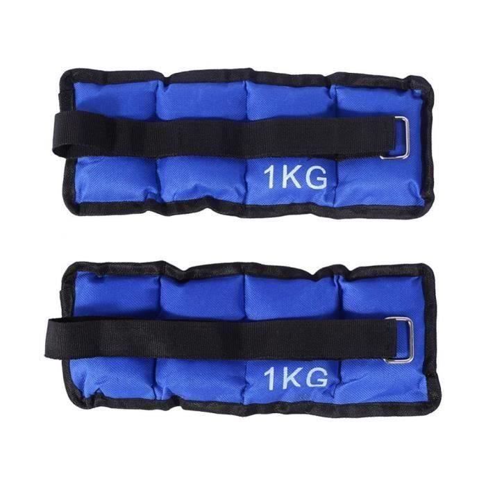 1Kg Sacs de Sable de Charge pour Formation Jogging Exercise Sur Bras Cheville C0D4A