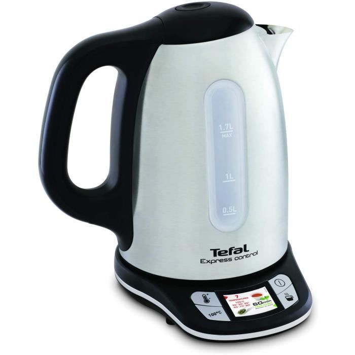 TOASTER Tefal Express Control Bouilloire Electrique Bouilloire Sans Fil Inox Bouilloire Electrique 7 Tempeacuteratures Reacutegl129